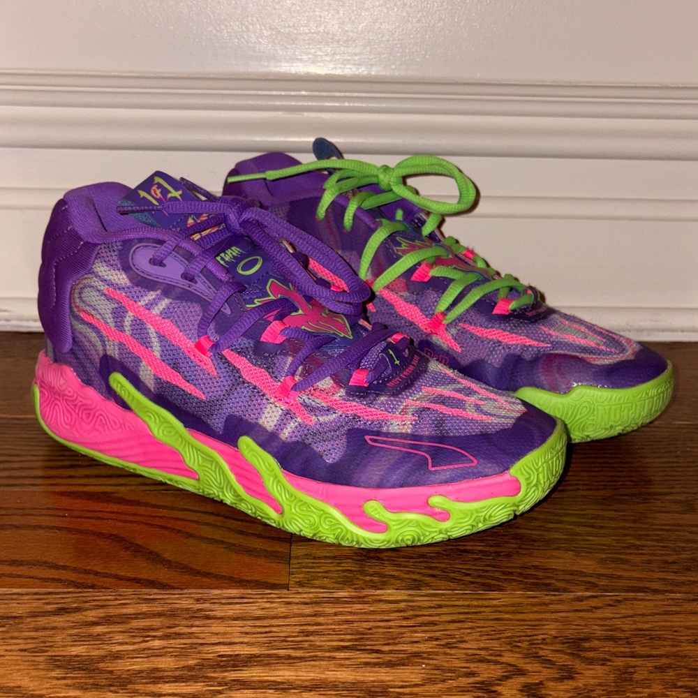 Puma Lamelo Ball MB.03 Toxic-Size: 6.5 women’s; lightly worn/brand new